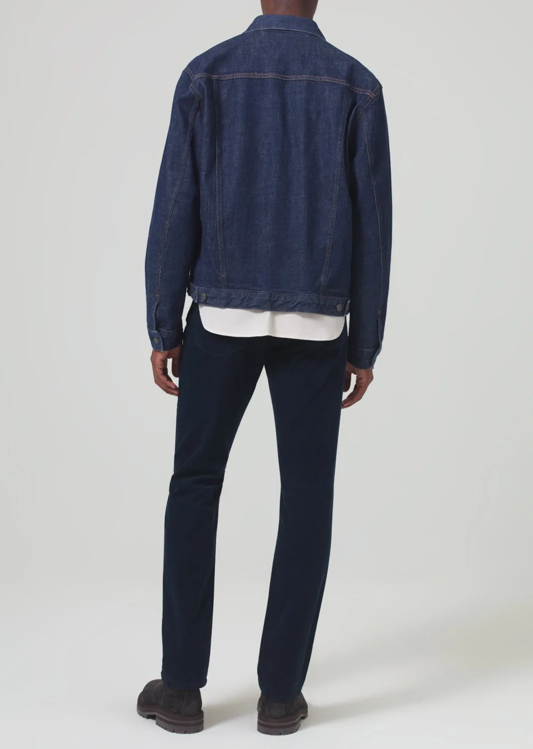 Gage Slim Straight Corduroy in Navy