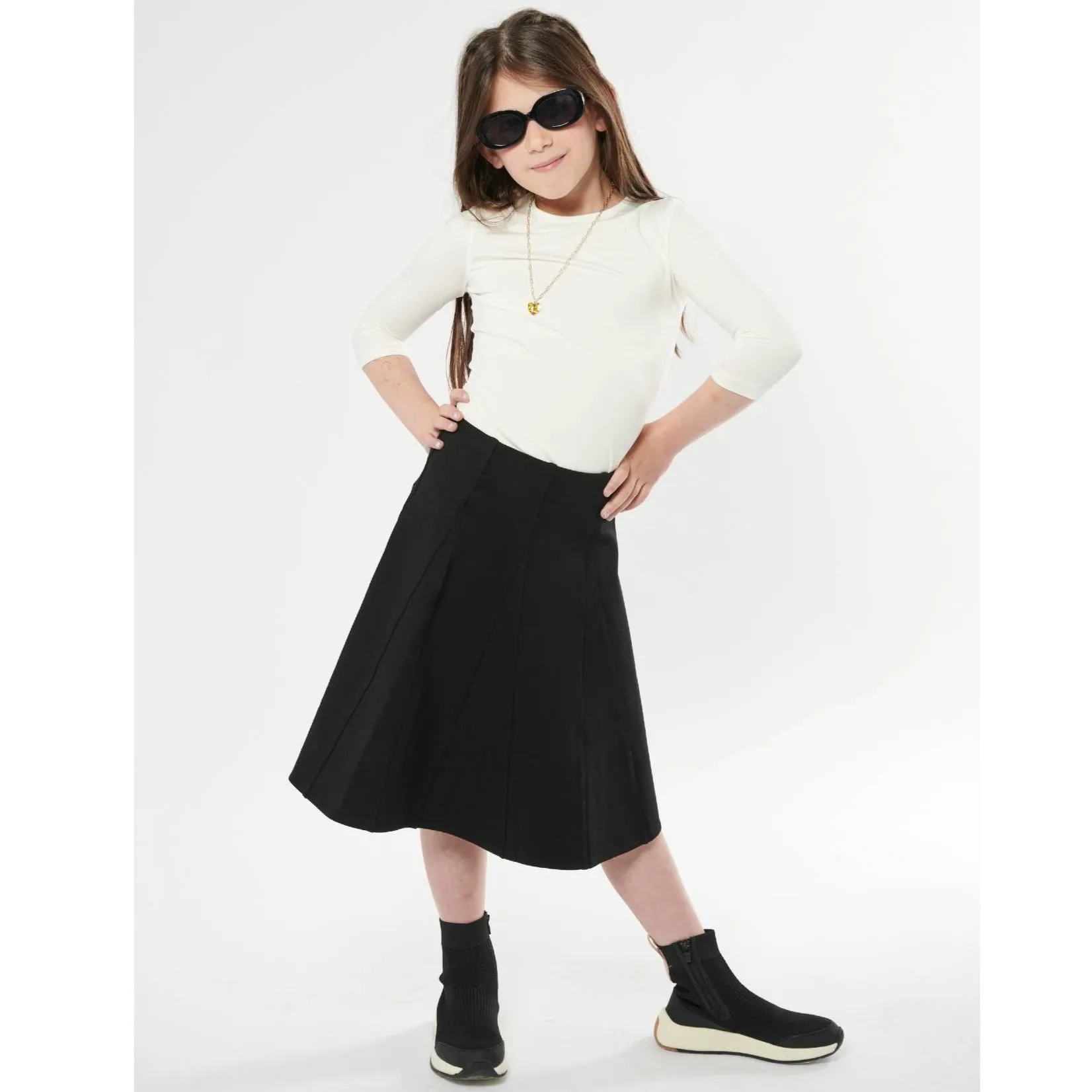 Girls Split Panel Skirt