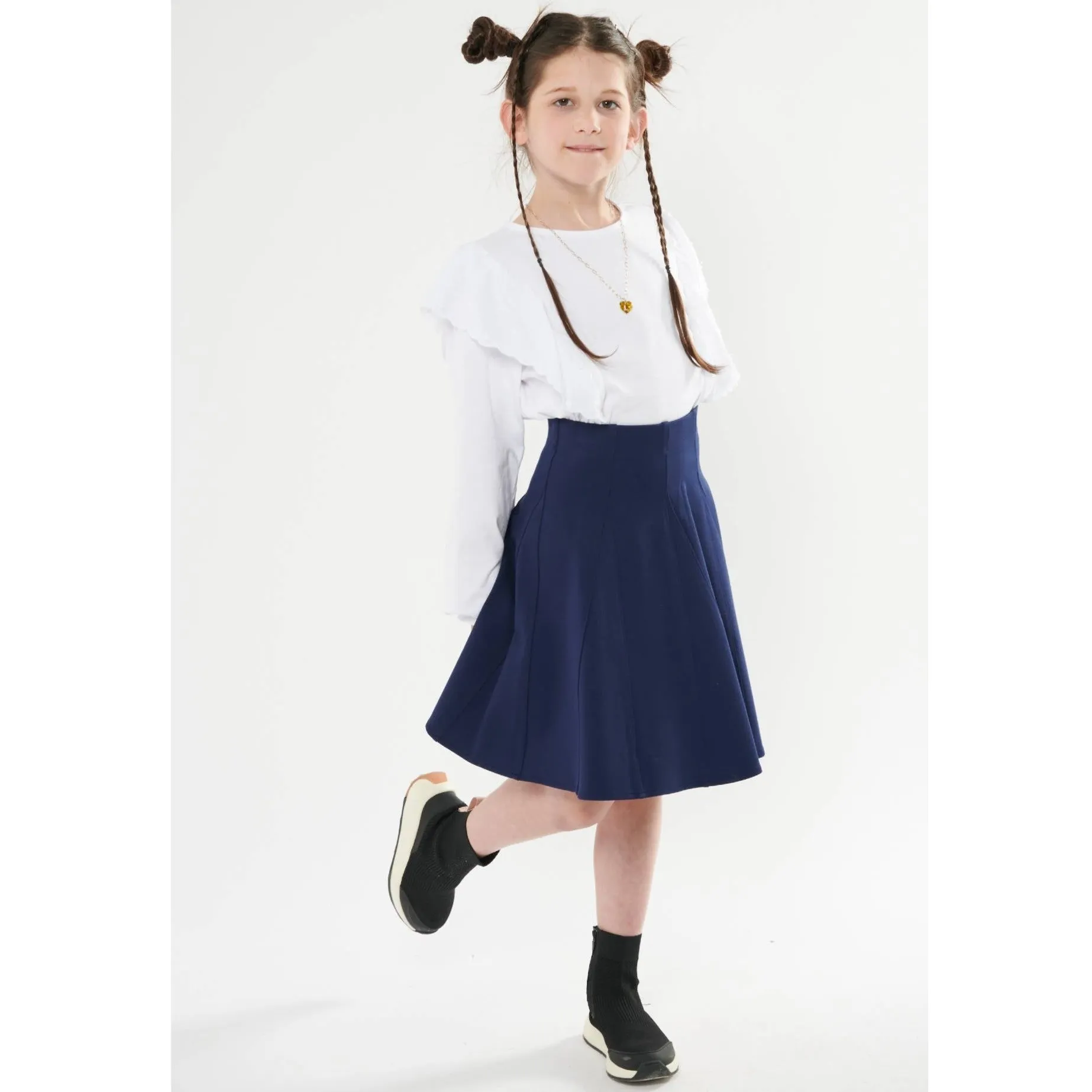 Girls Split Panel Skirt