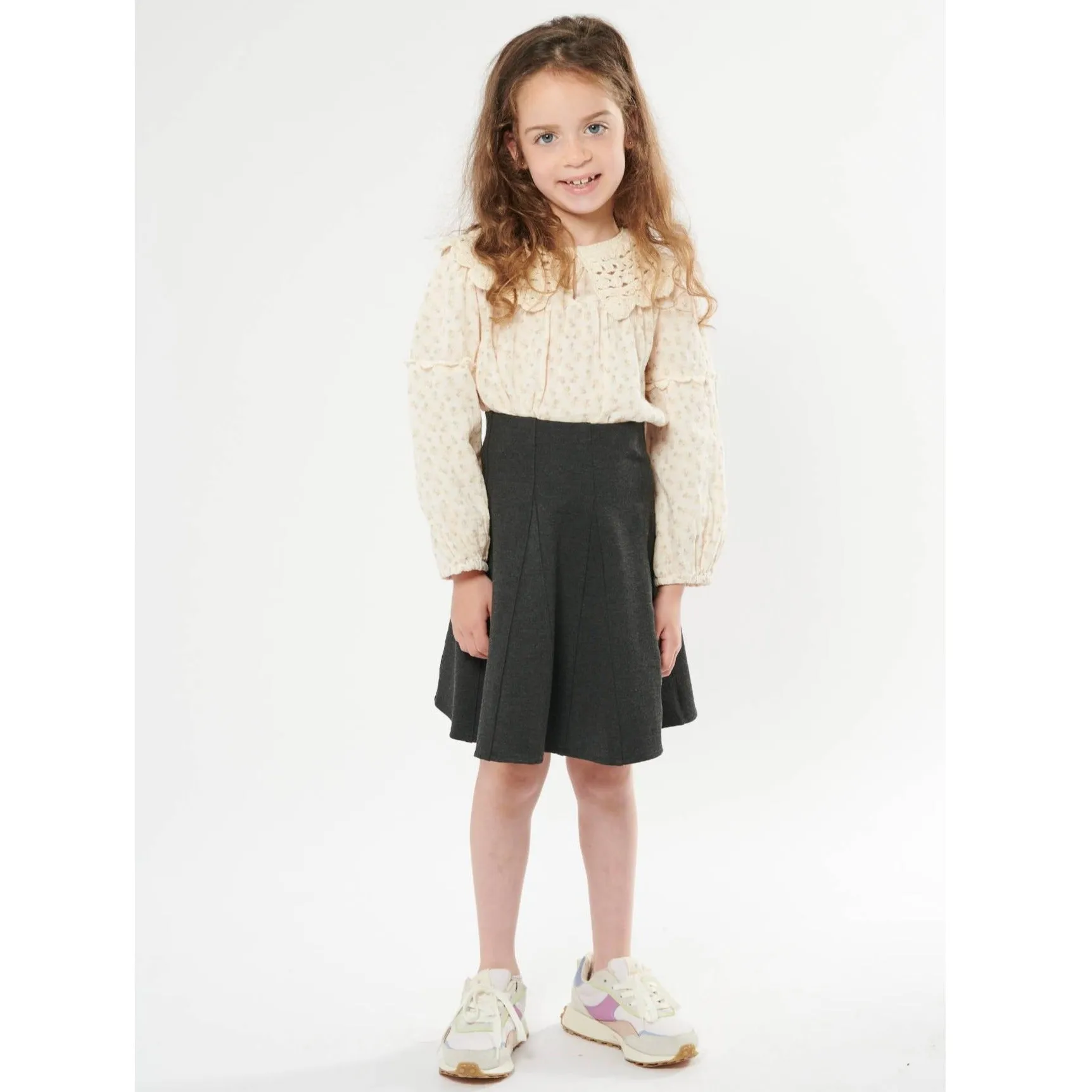 Girls Split Panel Skirt