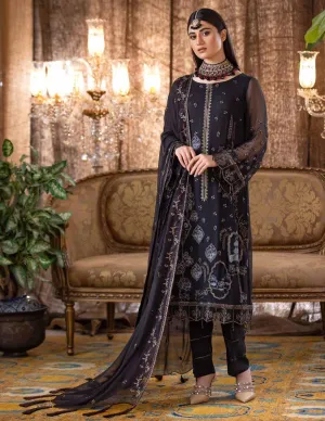 Jannan Embroidered Chiffon Collection – JF-03