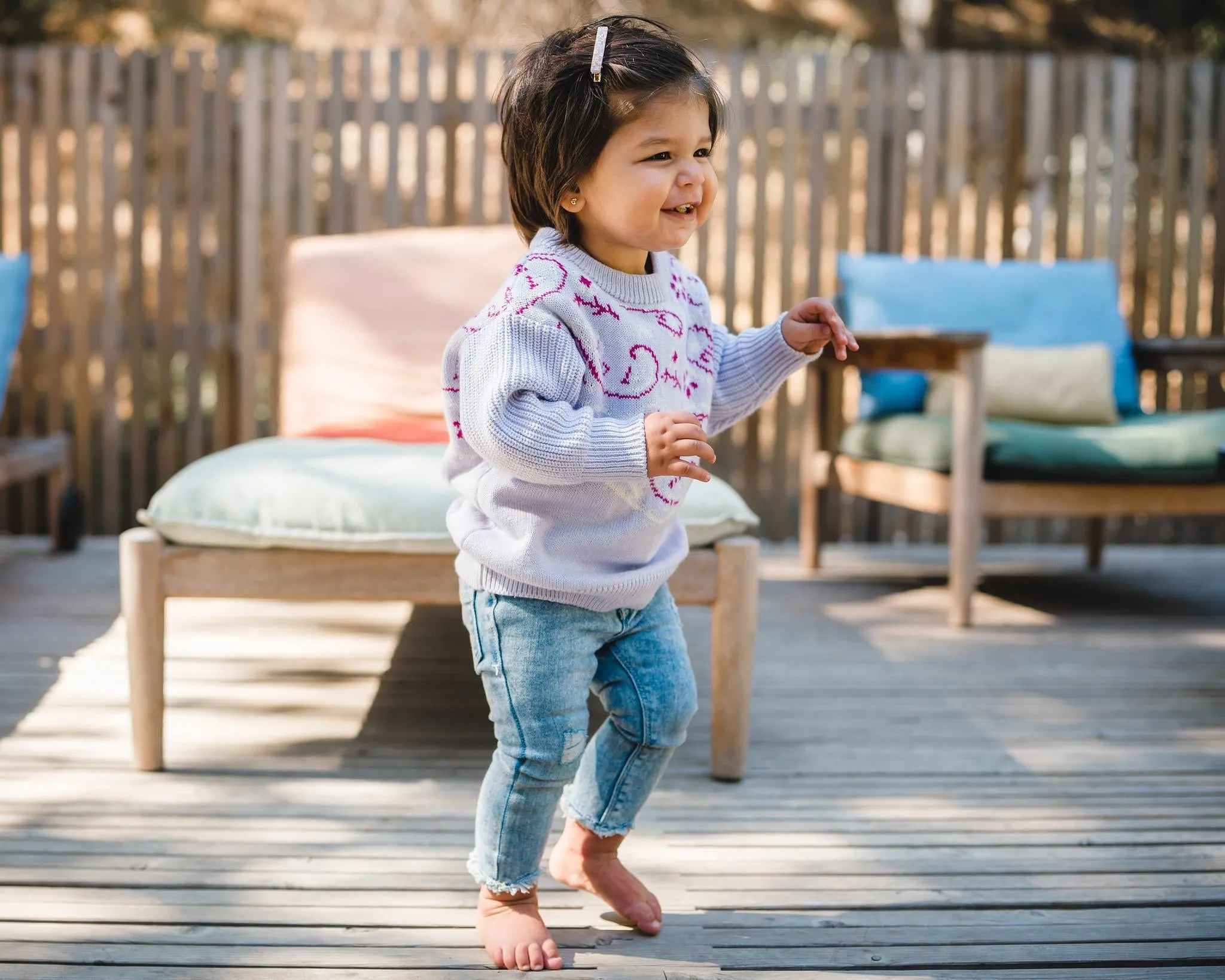 Lilac Bandana Sweater