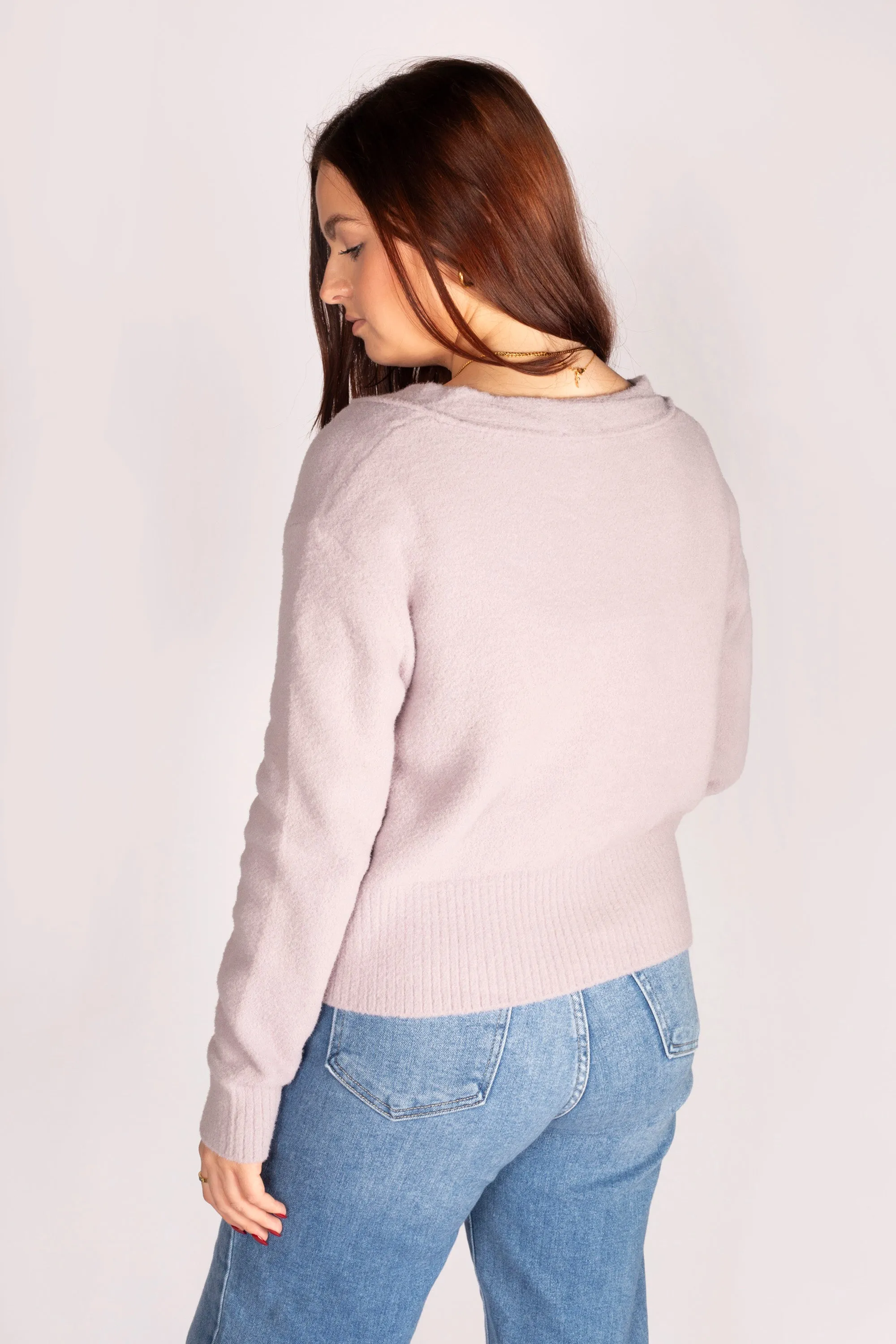 Lilac Cozy Cloud Cardigan Set - SALE