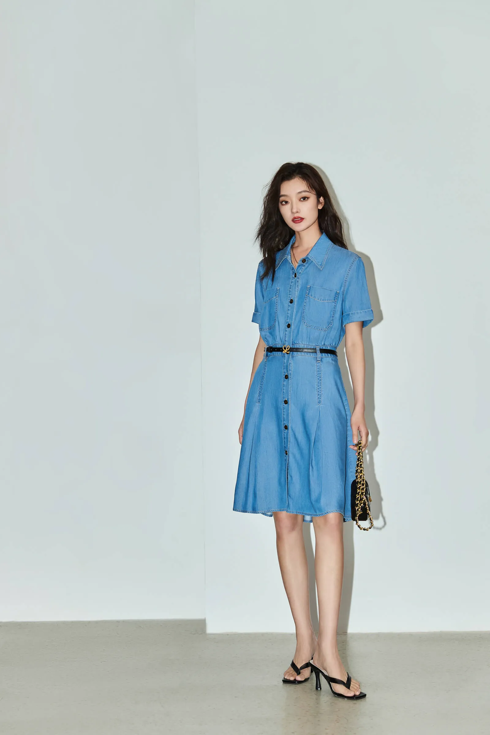 LILY Denim Shirt Dress