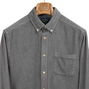 Lobo shirt in anthracite grey heavy cotton corduroy (Restock)