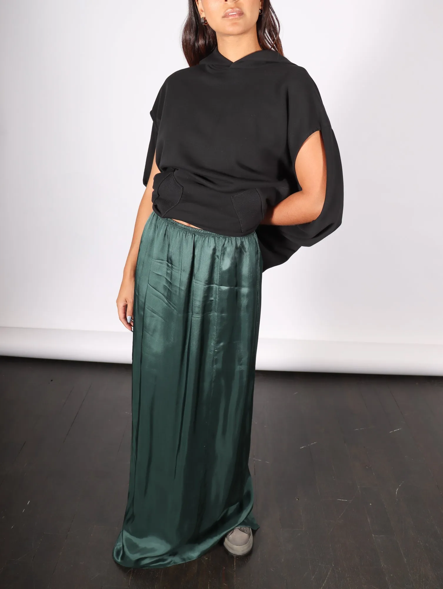 Long Skirt in Green by MM6 Maison Margiela