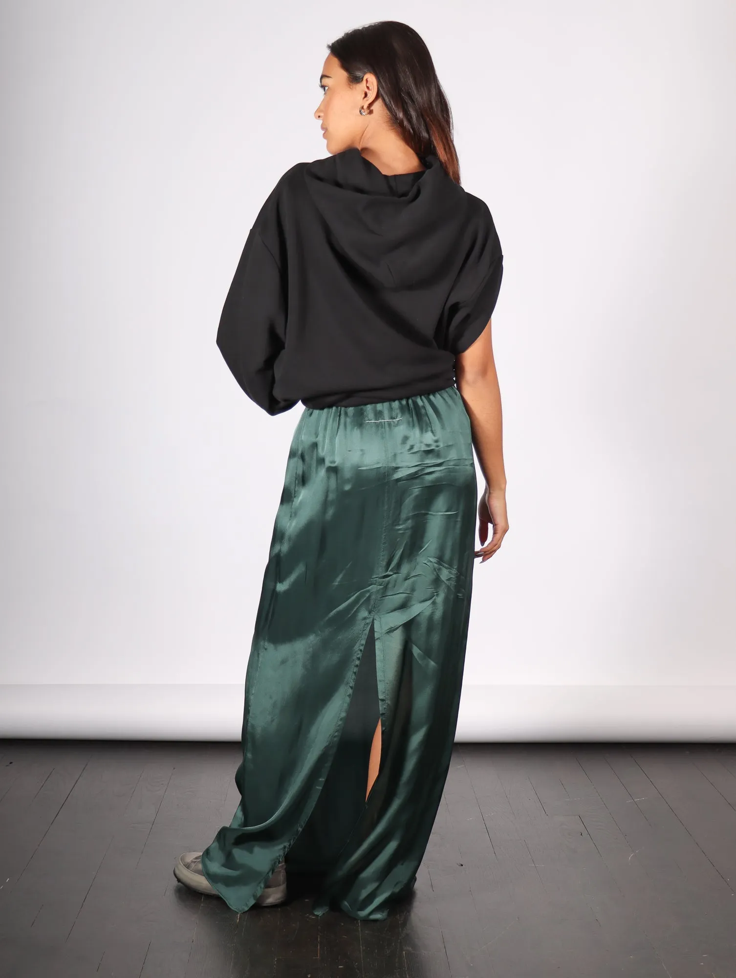 Long Skirt in Green by MM6 Maison Margiela