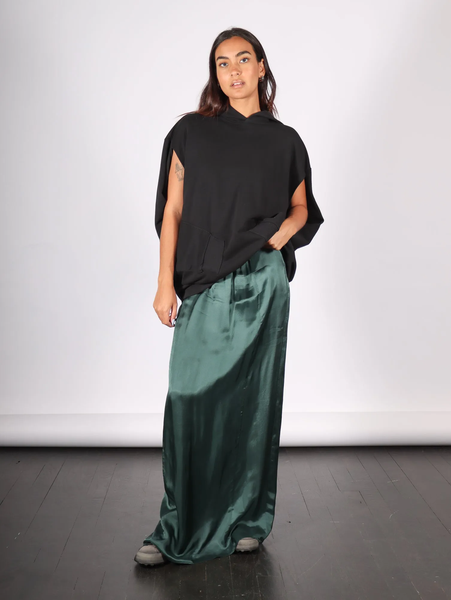 Long Skirt in Green by MM6 Maison Margiela