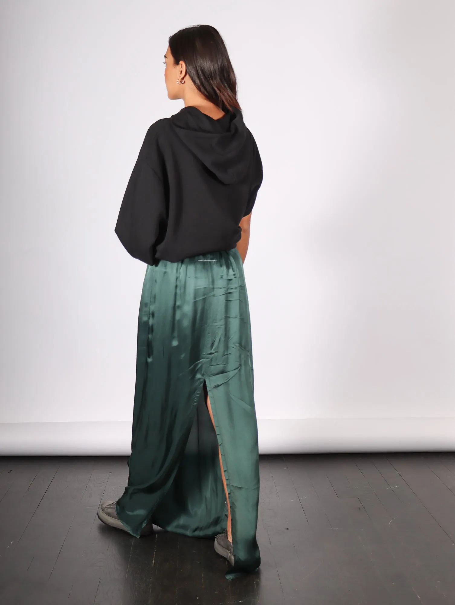 Long Skirt in Green by MM6 Maison Margiela