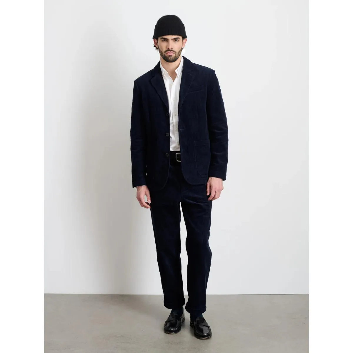 Mill Blazer Dark Navy Corduroy