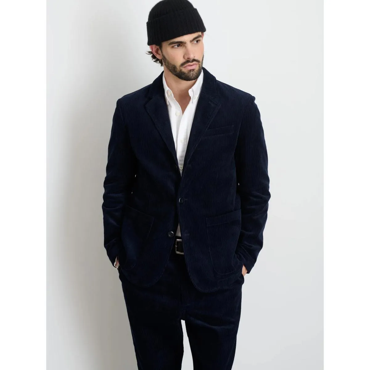 Mill Blazer Dark Navy Corduroy