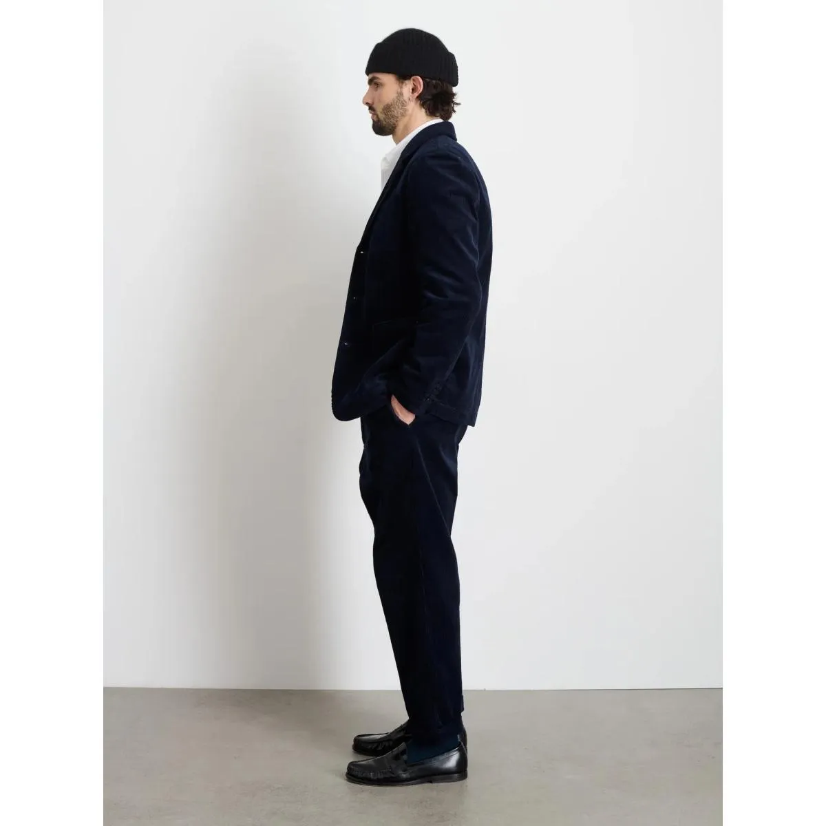 Mill Blazer Dark Navy Corduroy