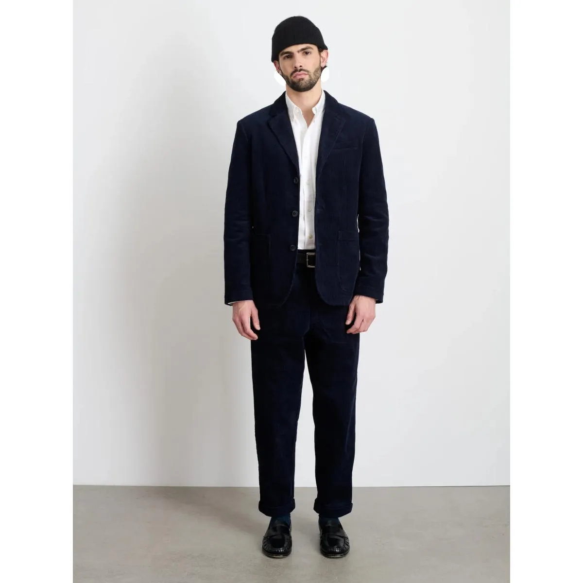 Mill Blazer Dark Navy Corduroy