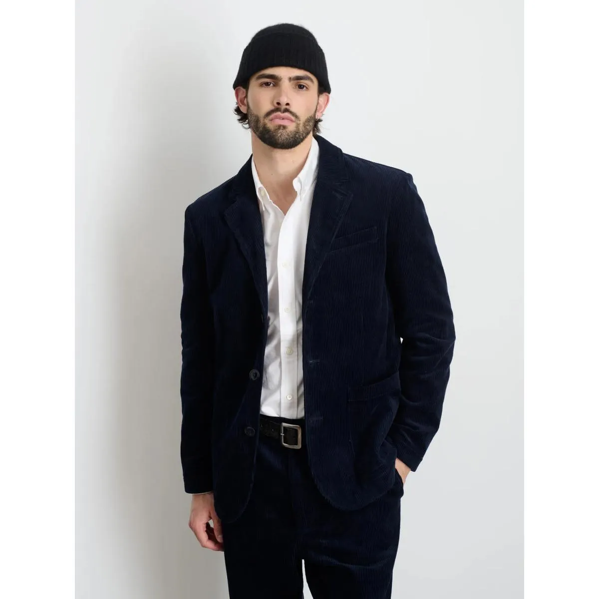 Mill Blazer Dark Navy Corduroy