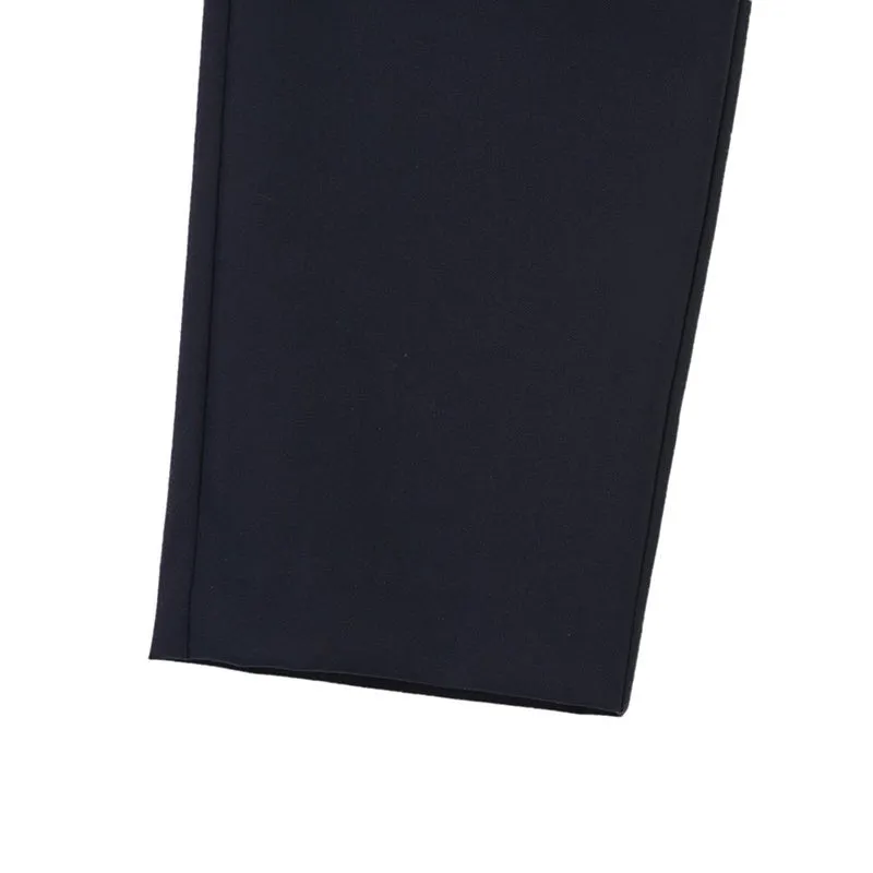 Navy Blue Cropped Pants