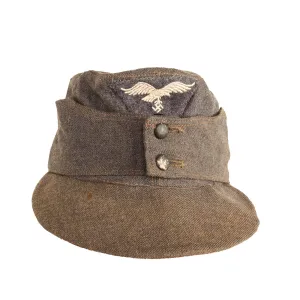 Original German WWII Luftwaffe M43 Einheitsmütze Wool Field Cap - size 55cm