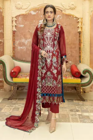 Poshak Mashal Luxury Chiffon Collection 2022 – D-03