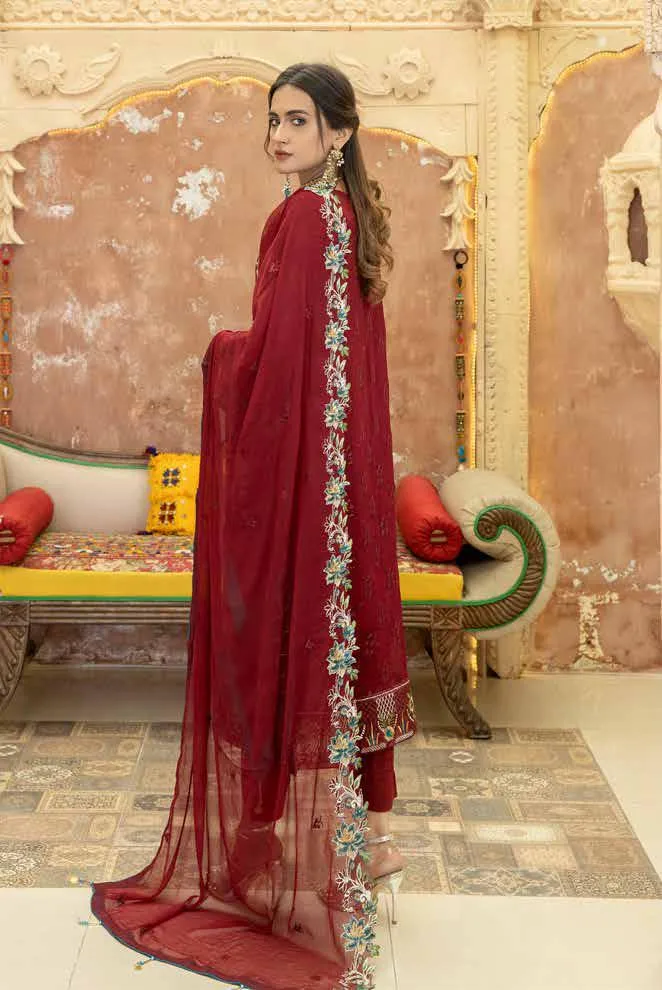 Poshak Mashal Luxury Chiffon Collection 2022 – D-03