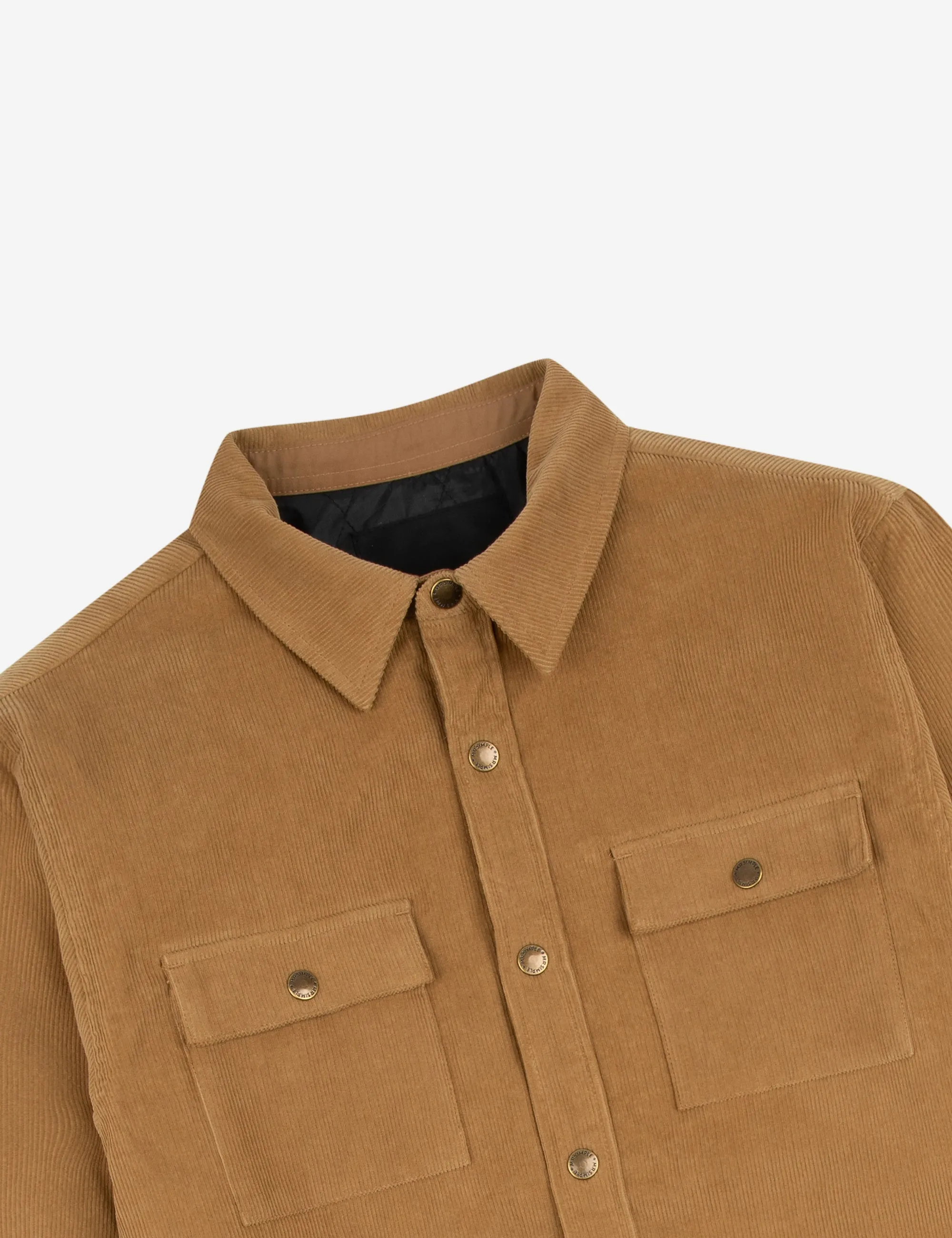 Quilted Cord Jacket - Camel