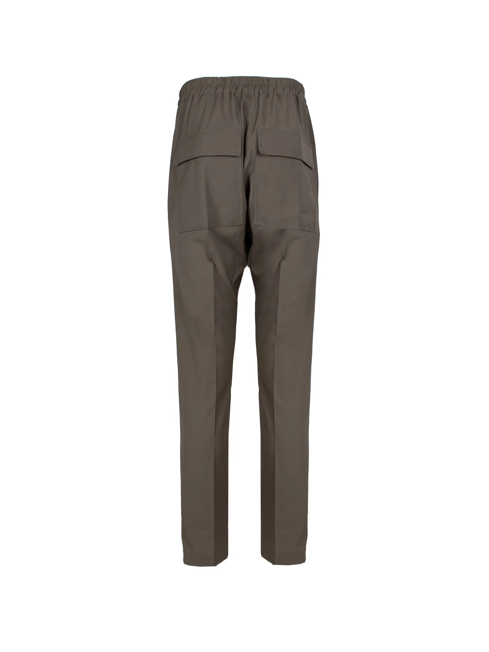 RICK OWENS DRAWSTRING-WAIST STRAIGHT-LEG TROUSERS