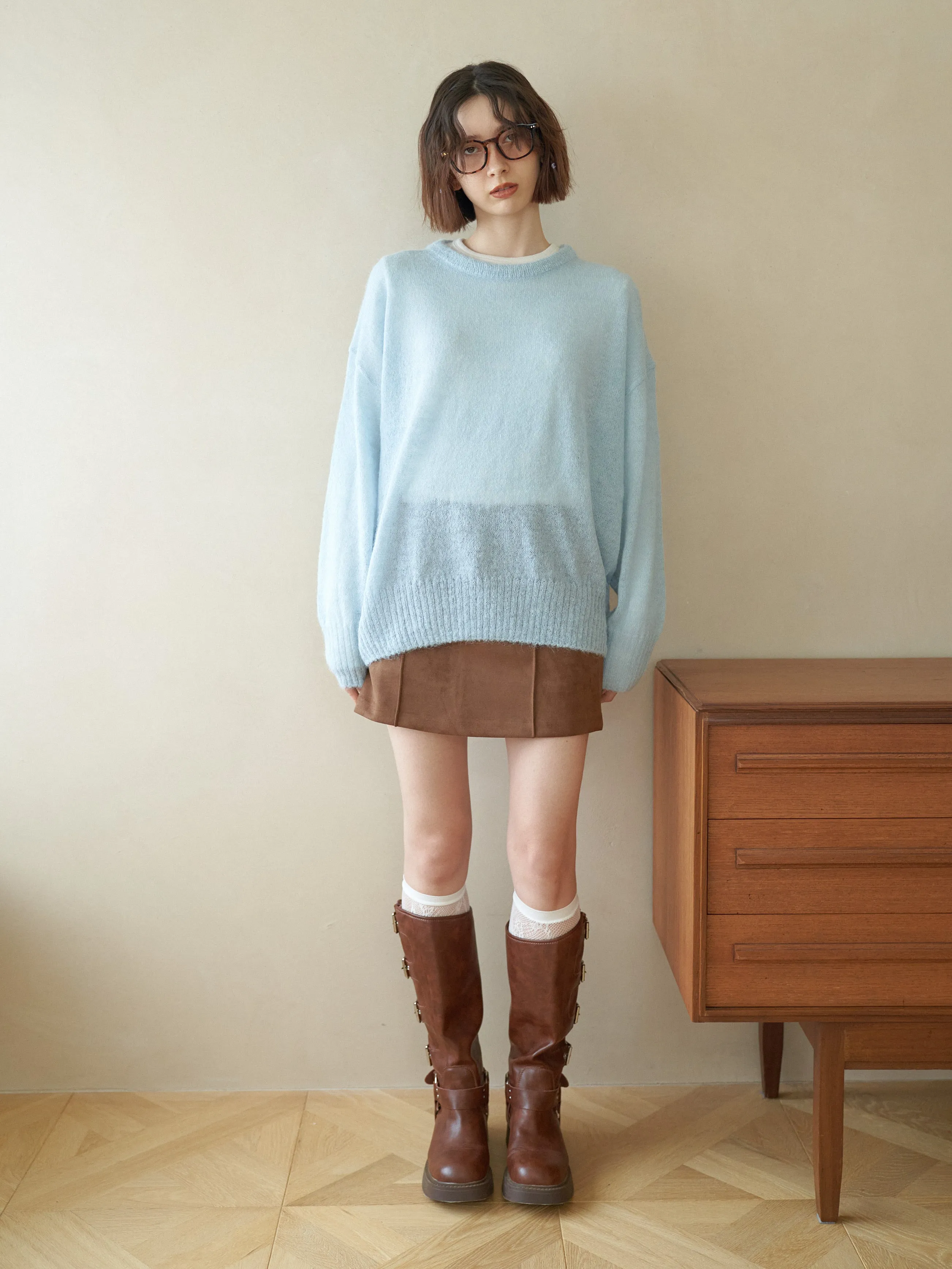 See-through Color Knit