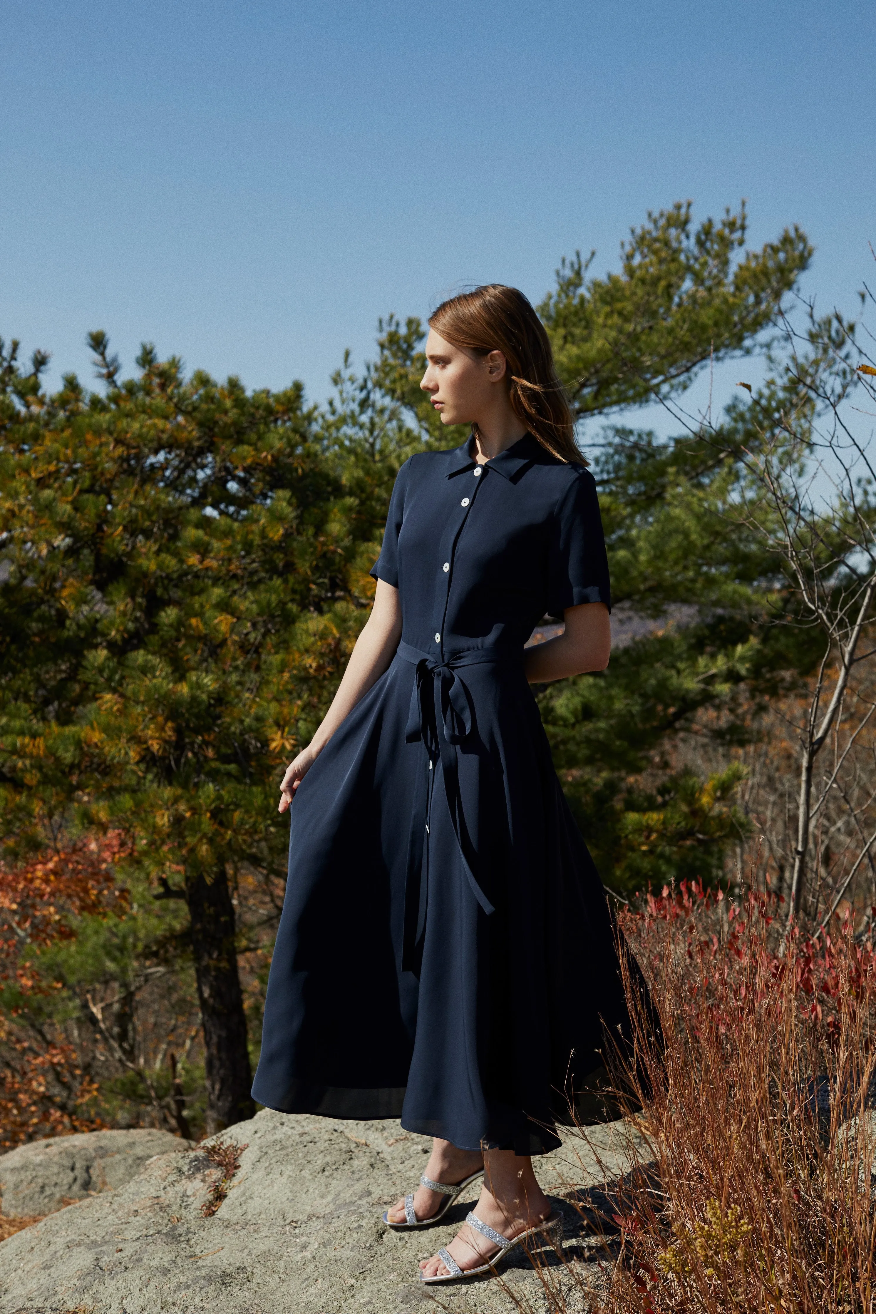 Shirt Dress - Blu