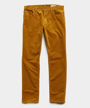 Slim Fit 5-Pocket Italian Cord in Yellow