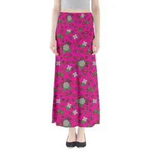 Strawberry Dreams Blush Full Length Maxi Skirt