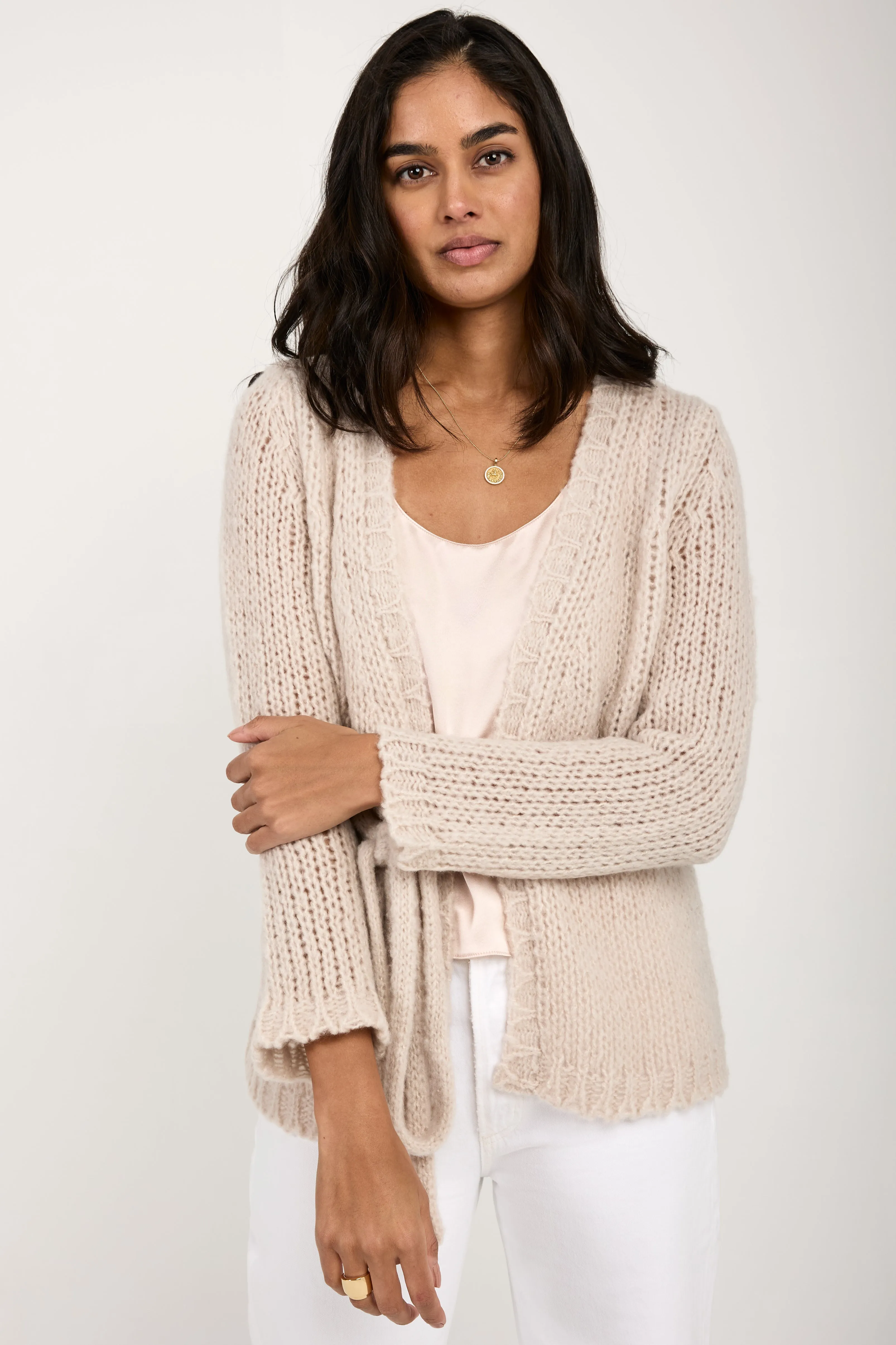 Super Airy Cashmere Cardigan in Sable