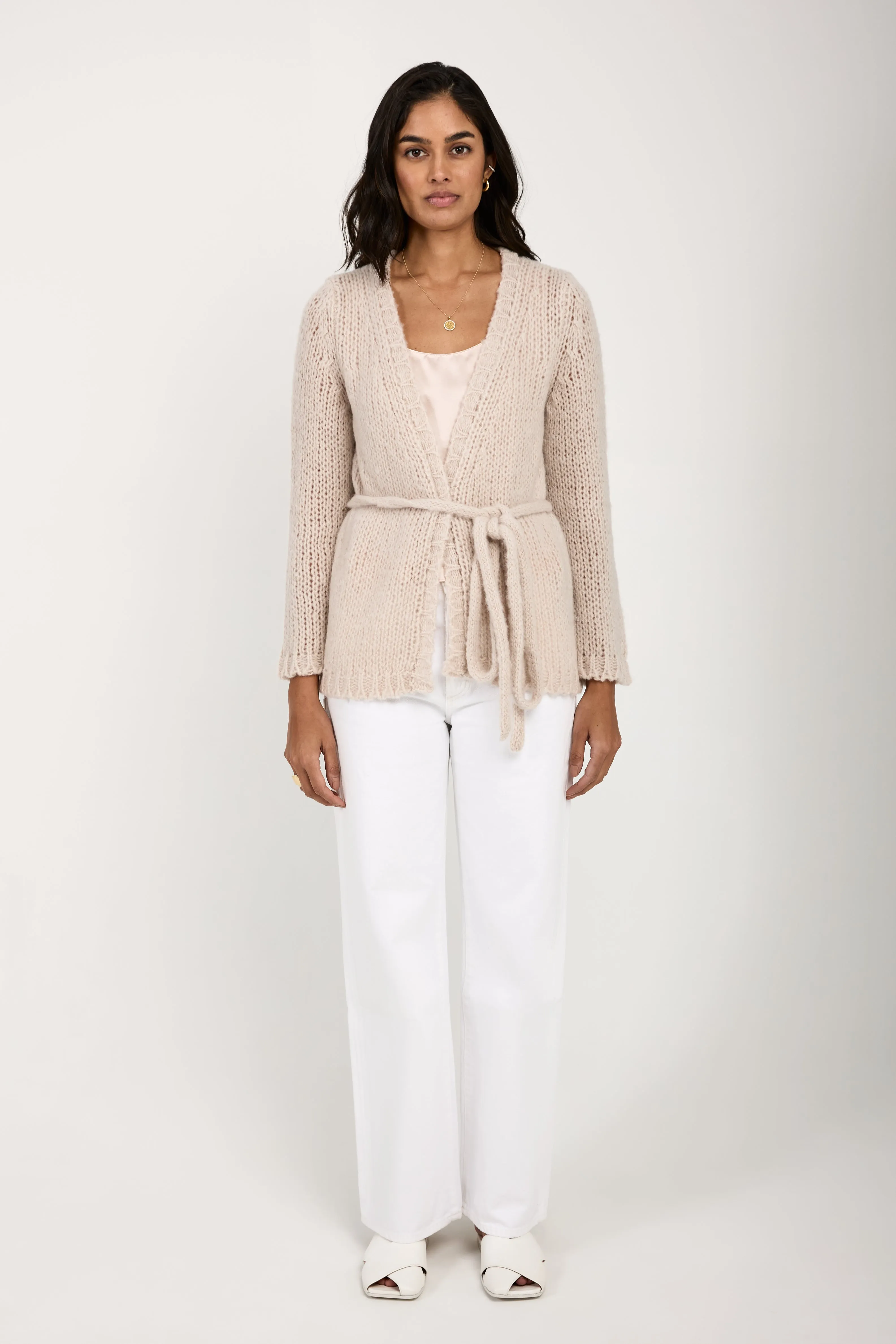 Super Airy Cashmere Cardigan in Sable