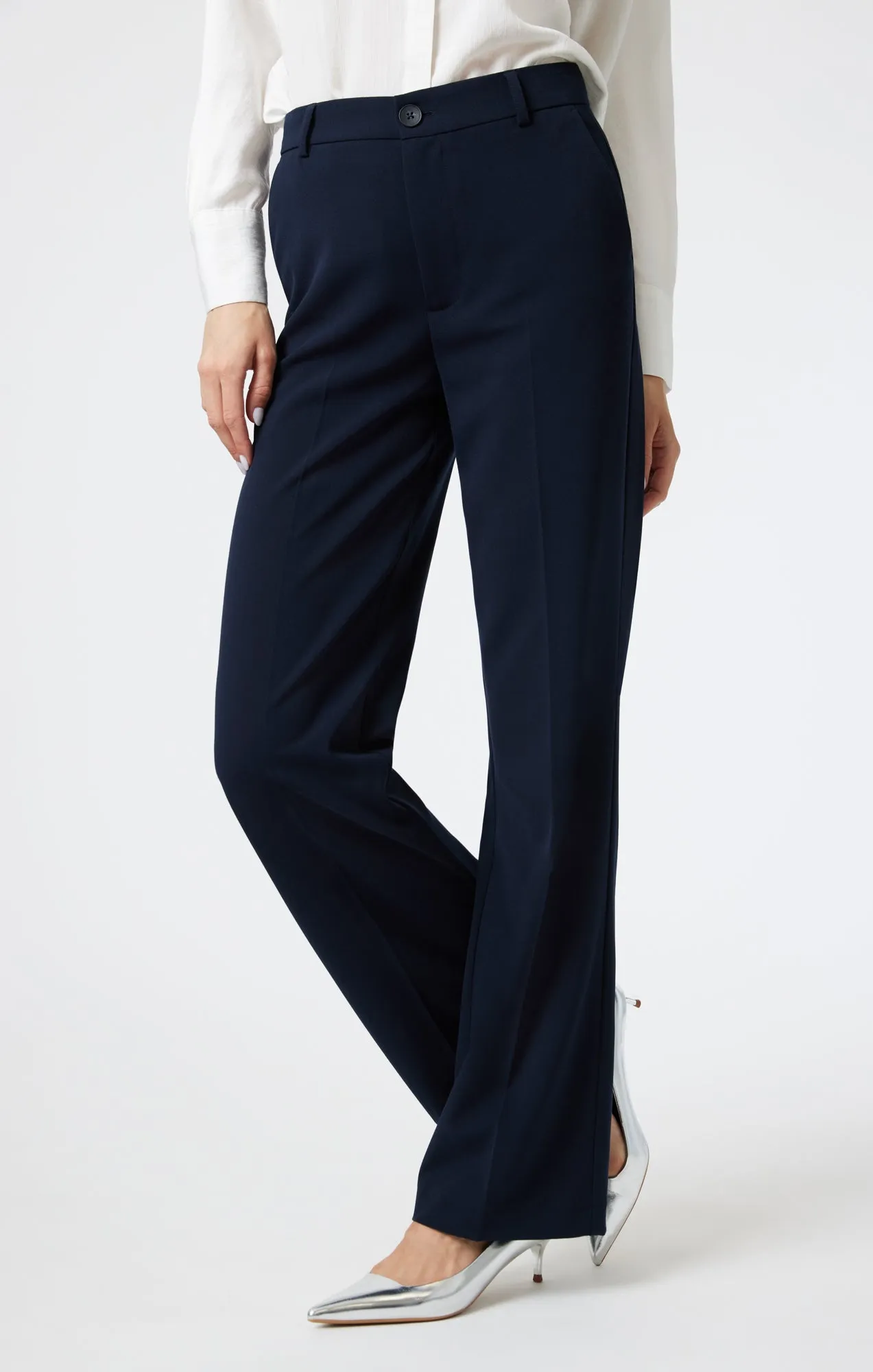 TAILORED STRAIGHT LEG PANTS IN BLUE