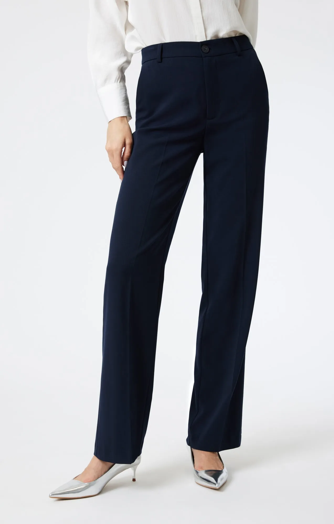 TAILORED STRAIGHT LEG PANTS IN BLUE