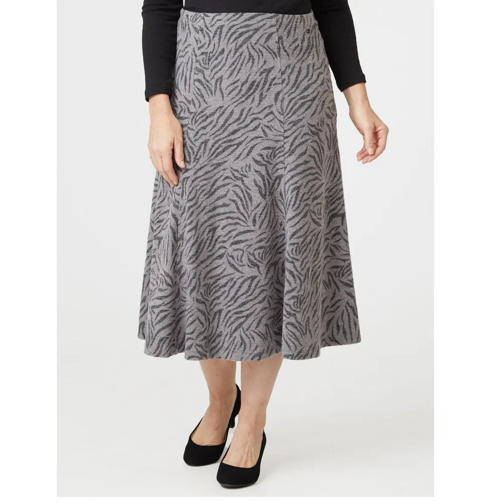 Tigi 14/16 Grey Zebra Print Skirt