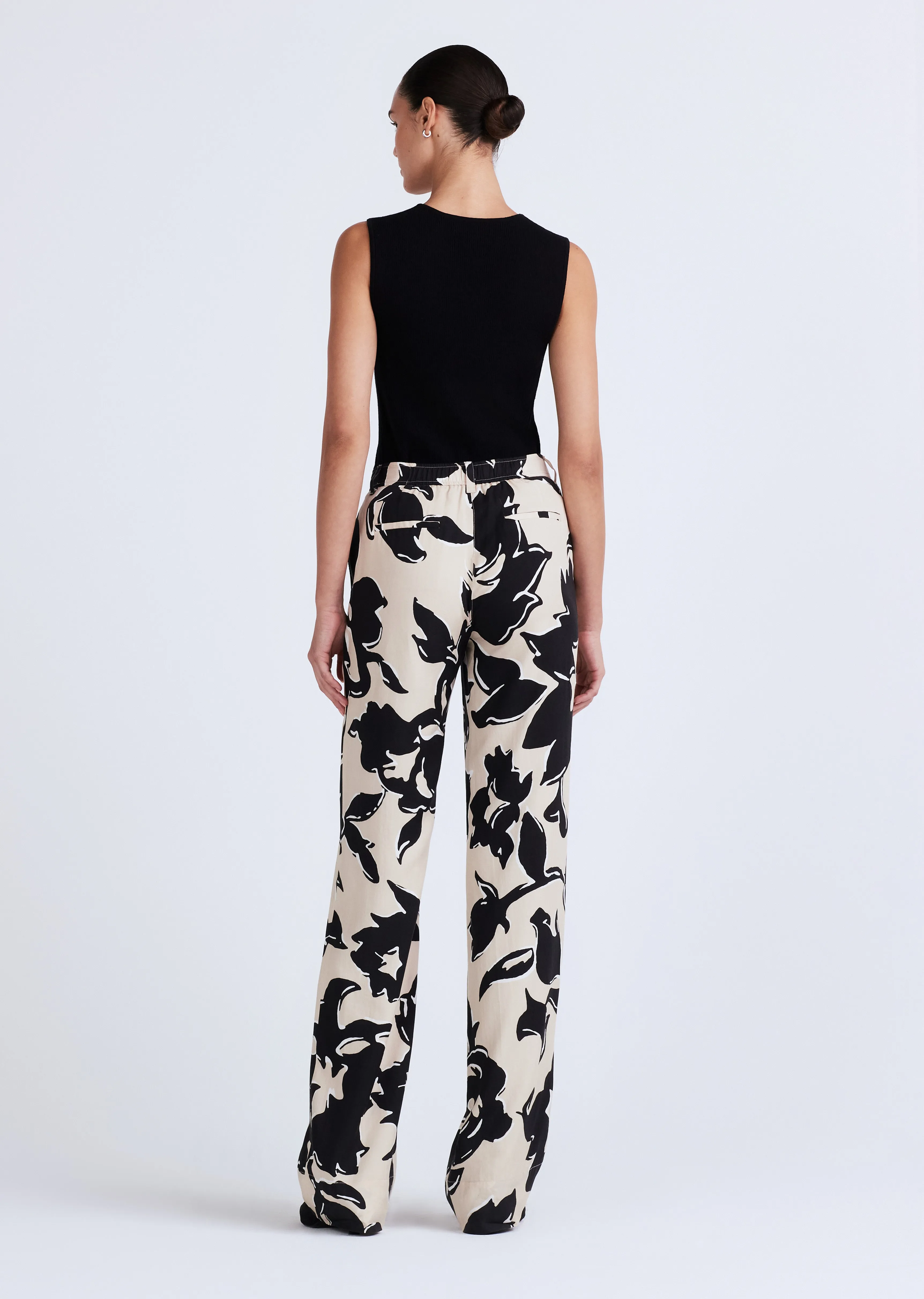 Vana Straight Leg Trousers - Safari Multi