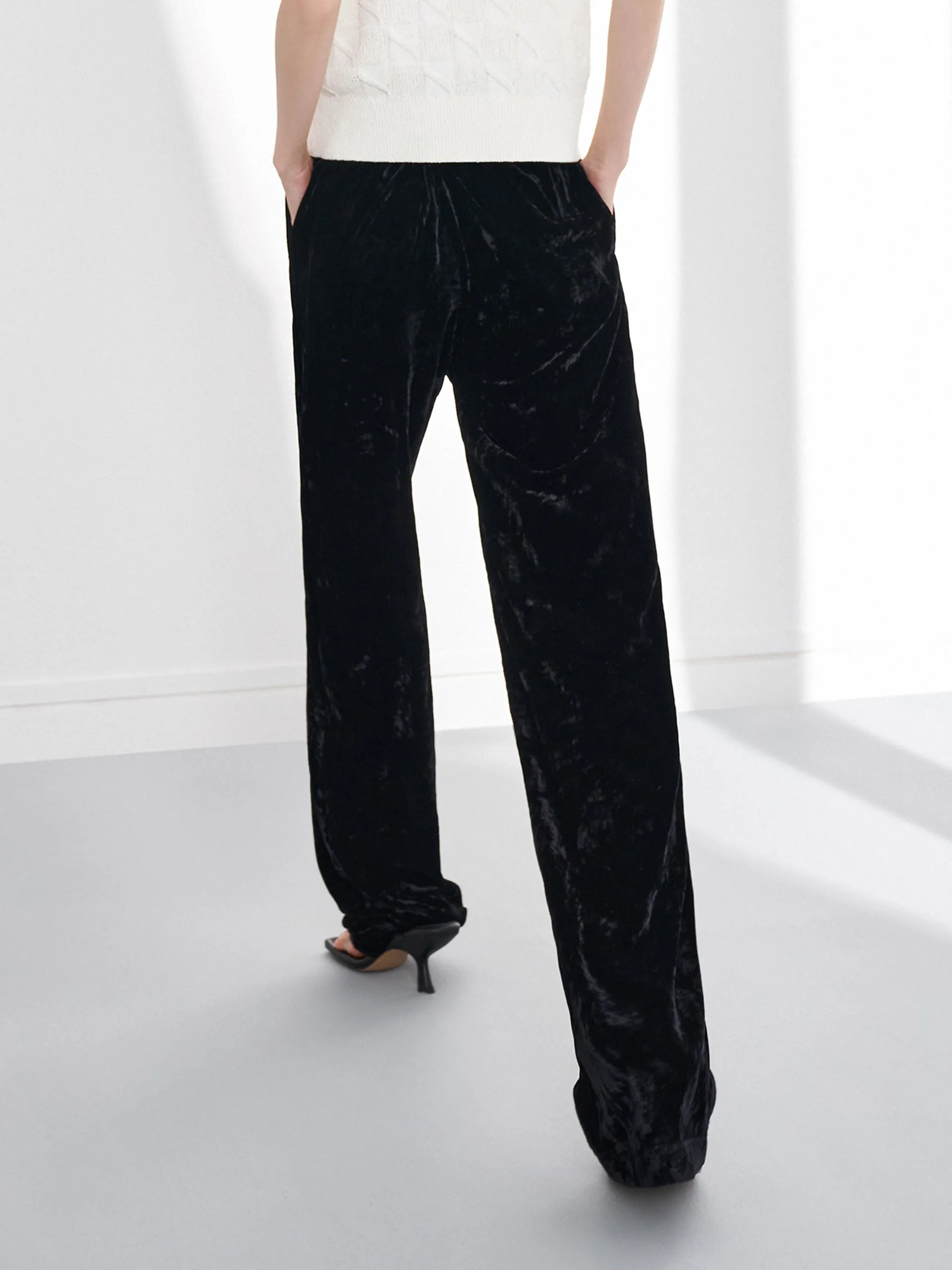 Velvet Straight Leg Pants