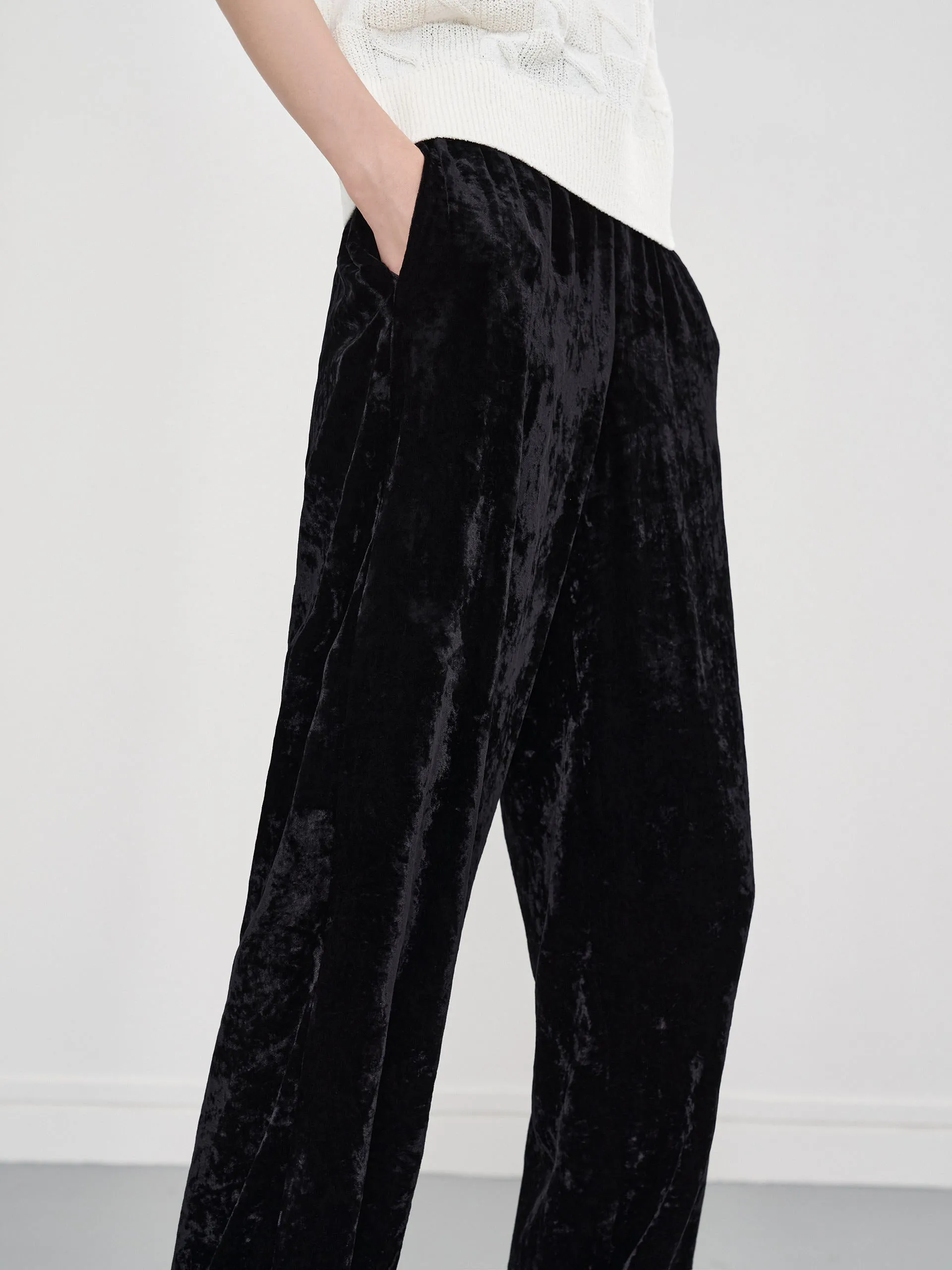 Velvet Straight Leg Pants