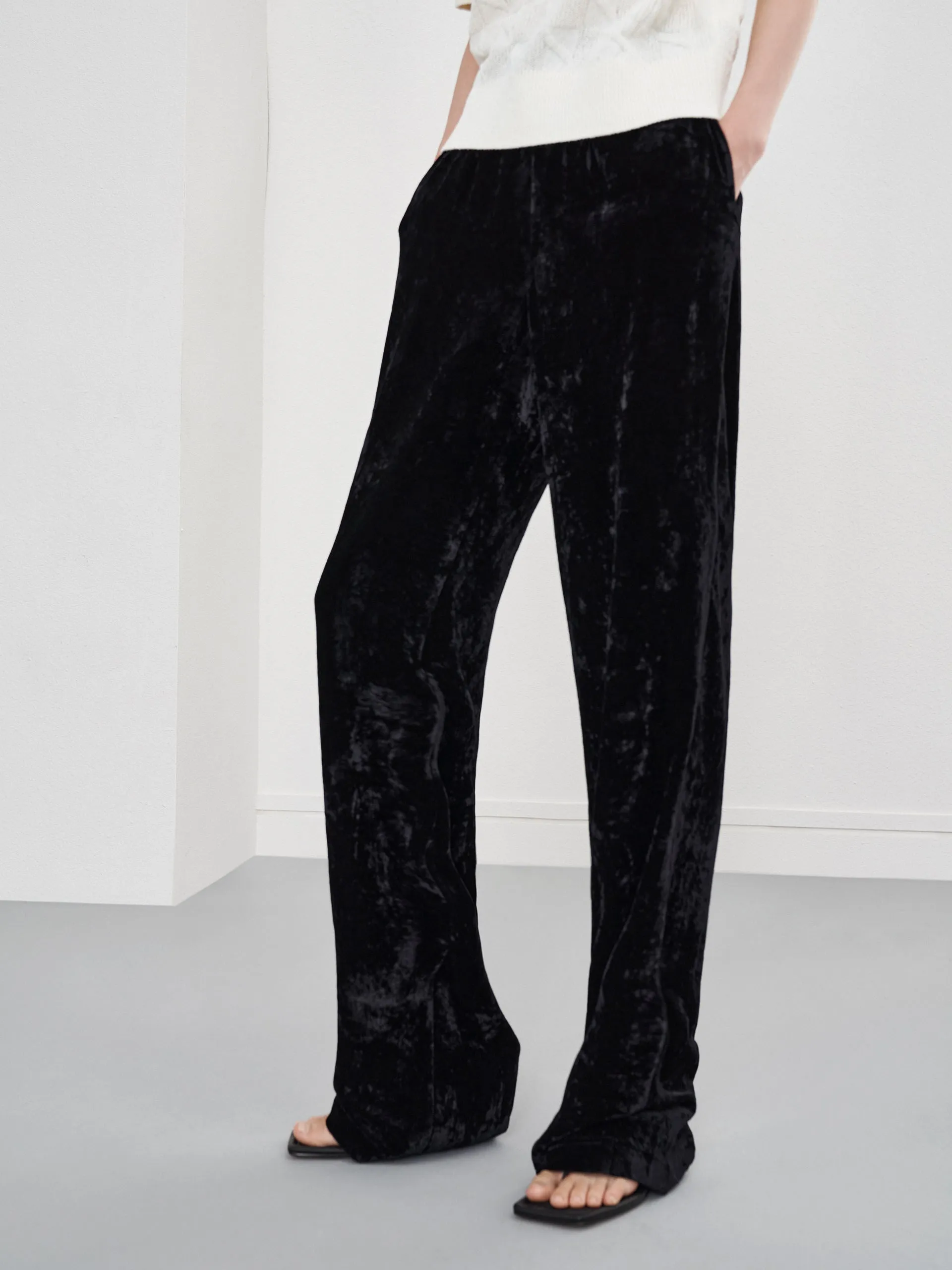 Velvet Straight Leg Pants