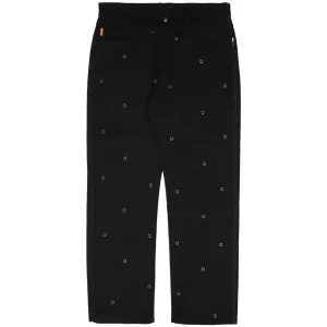 Village Rivet Denim Pants (Black)