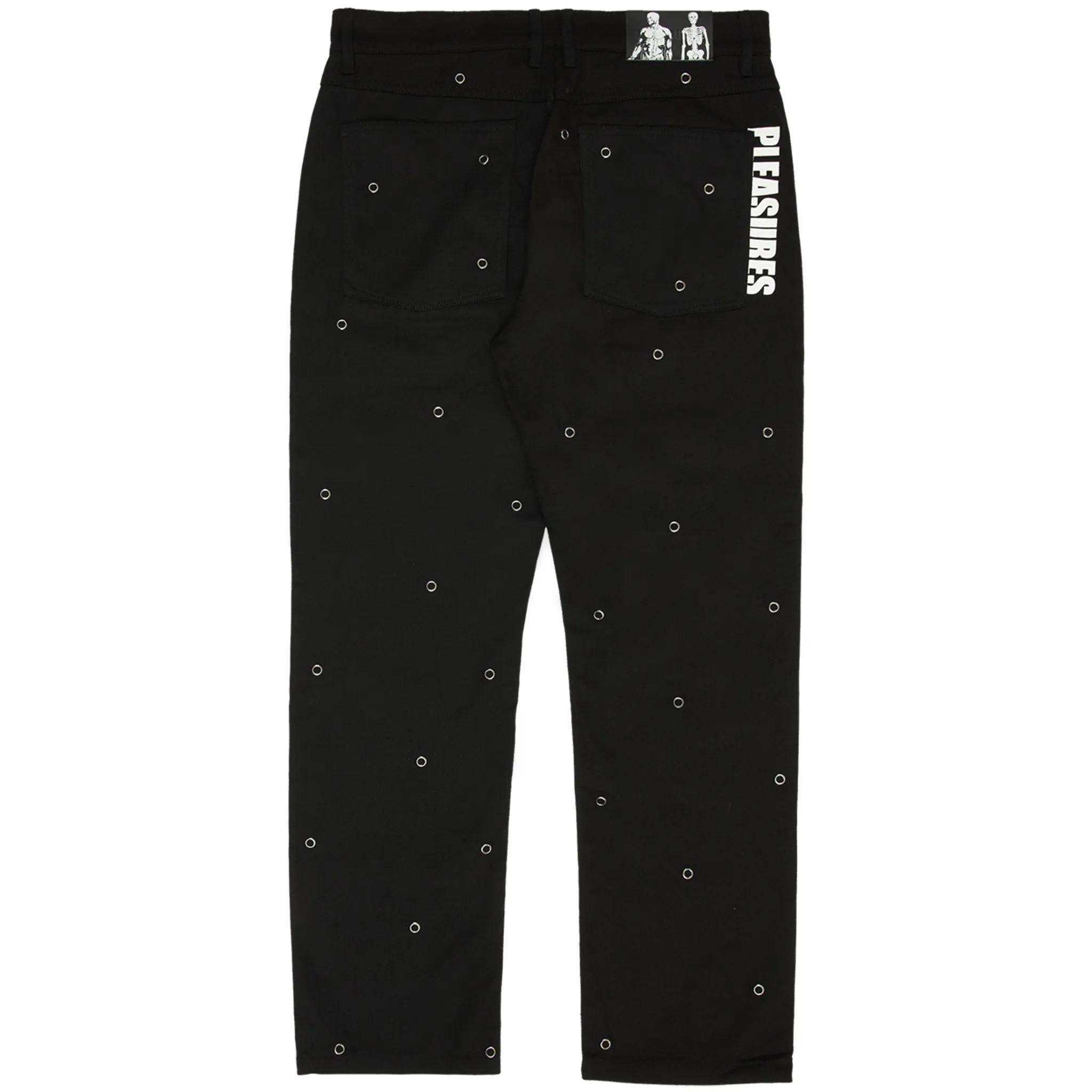 Village Rivet Denim Pants (Black)