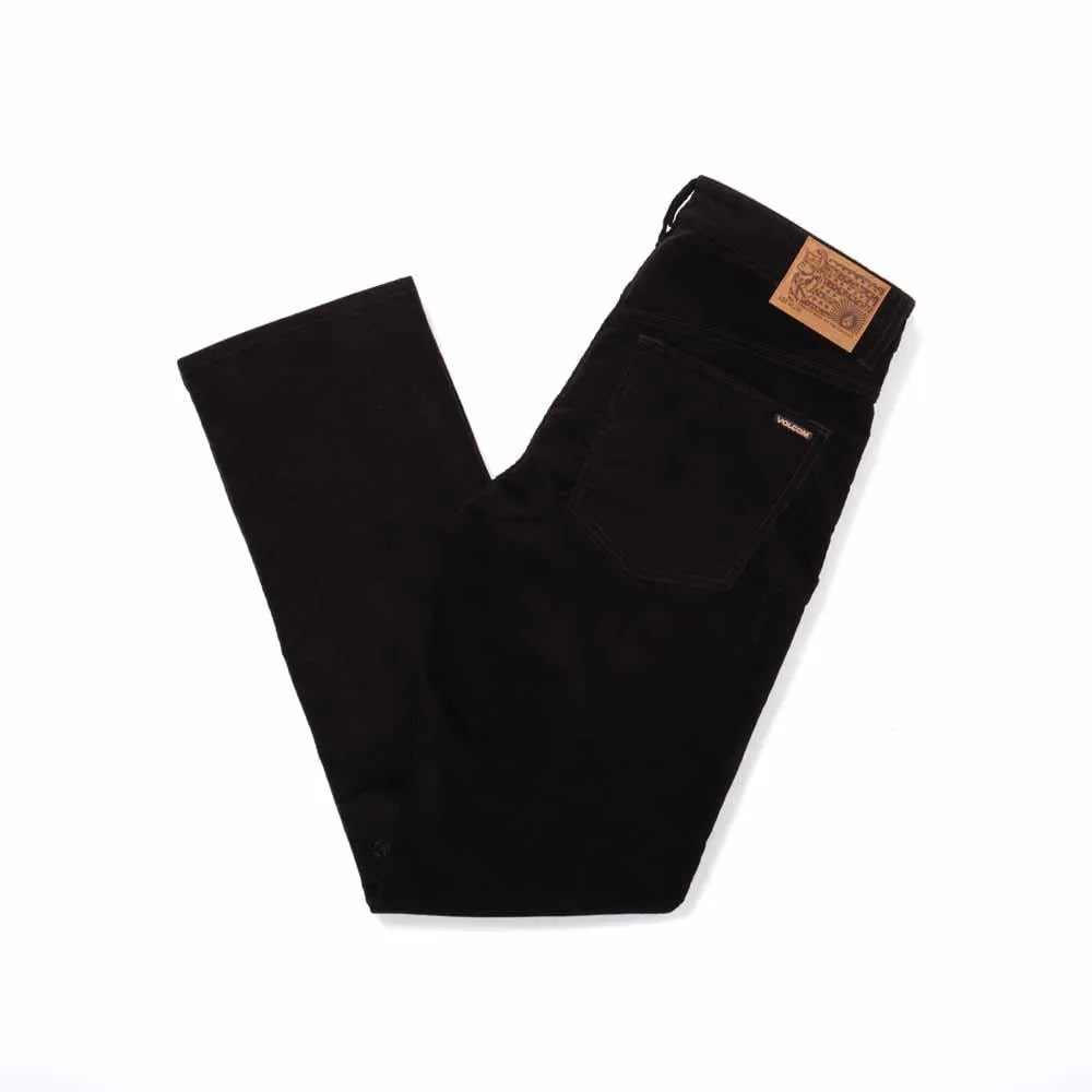 Volcom Solver 5 Pocket Cordoury Trousers Black