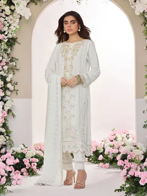 Wardah Uzair "Allure" Luxury Pret Embroidered Chiffon Suit - Grace