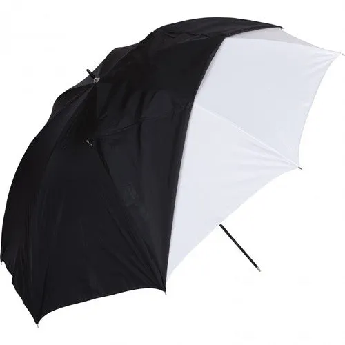 Westcott White Satin Umbrella with Removable Black Cover