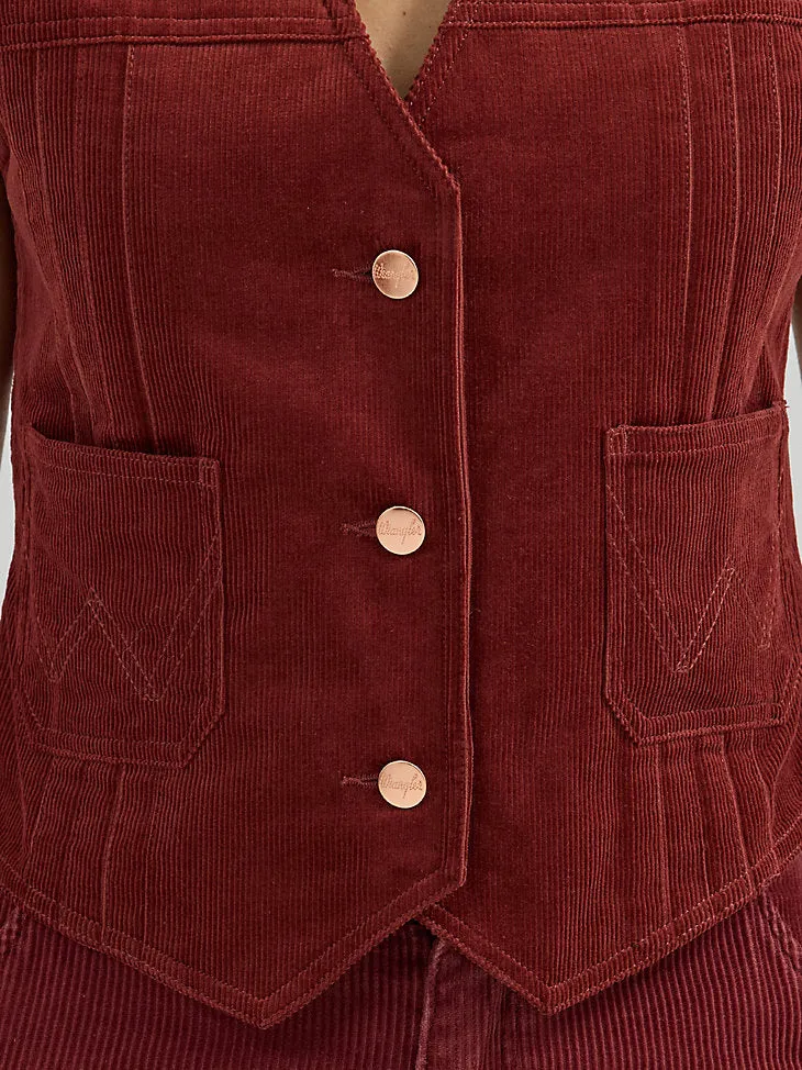 Wrangler Larae Corduroy Vest